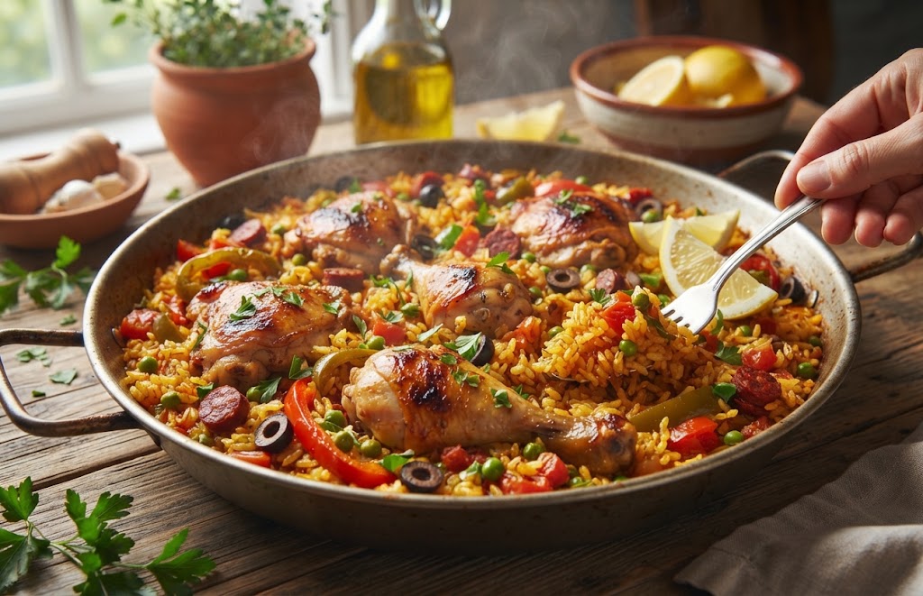 Easy Spanish Rice with Chicken Recipe (Authentic Mexican Style)