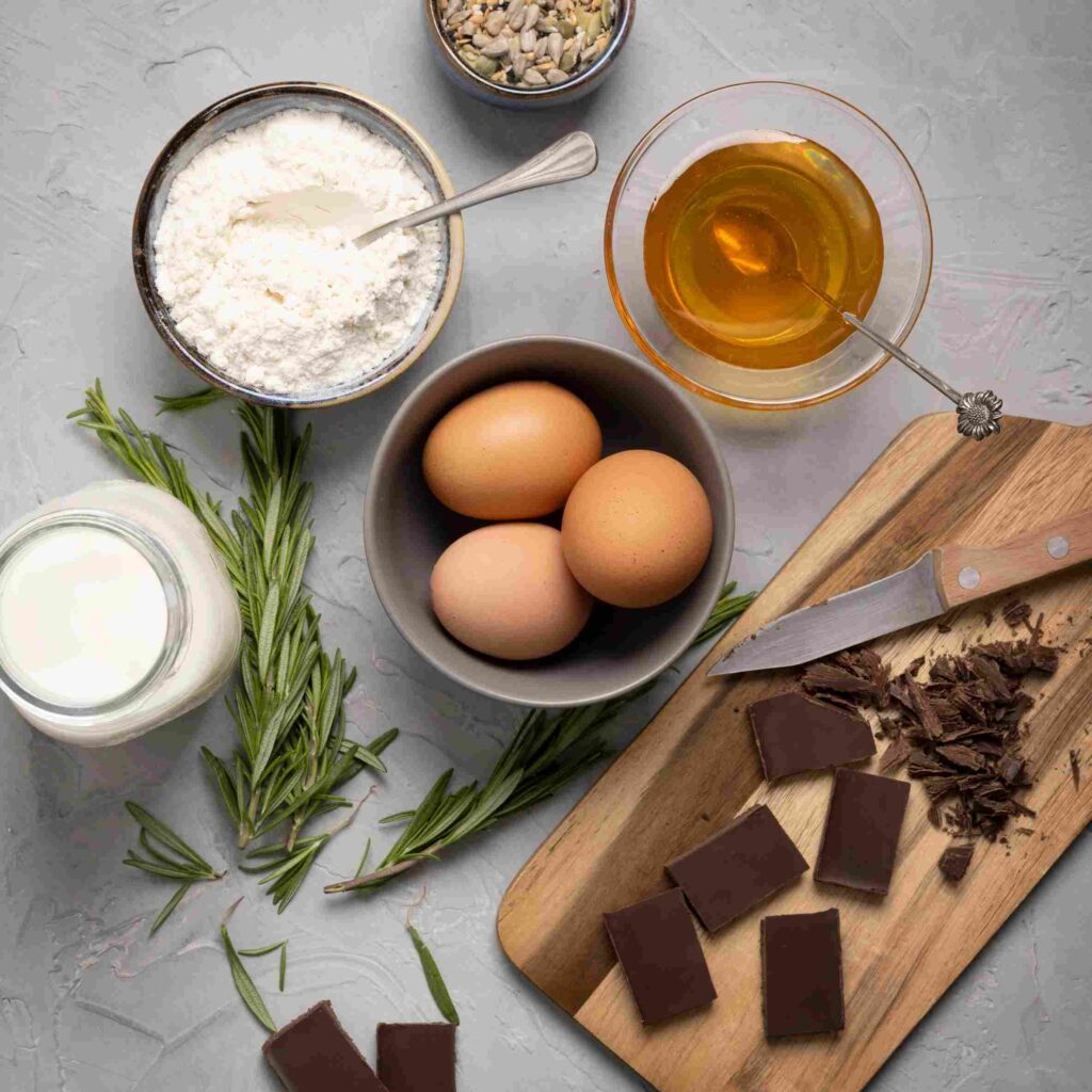 Ingredients for the Chocolate Cake