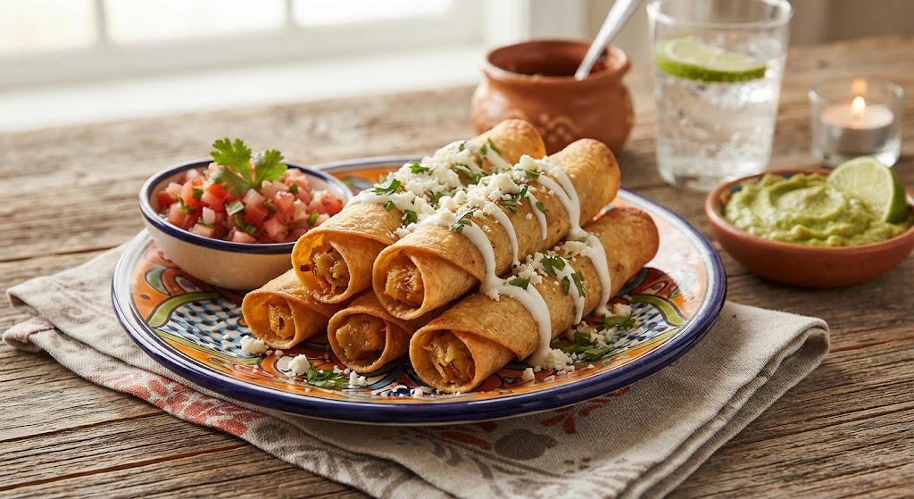 Crispy Chicken Taquitos