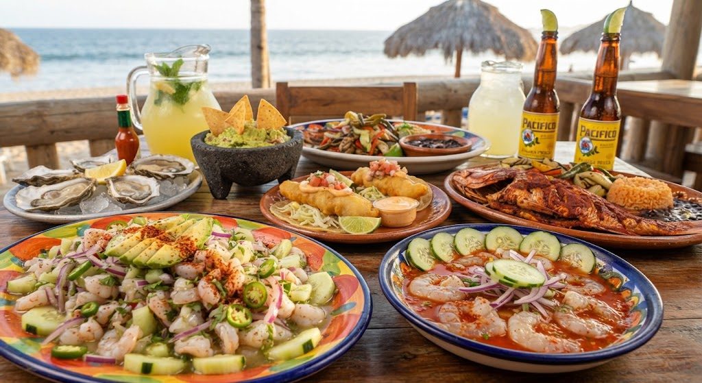 Dishes that rely heavily on fresh lime, seafood, herbs, and vegetables