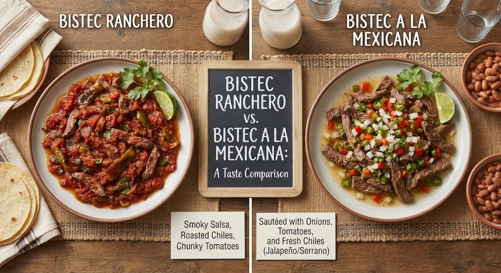 Bistec Ranchero vs. Bistec a la Mexicana