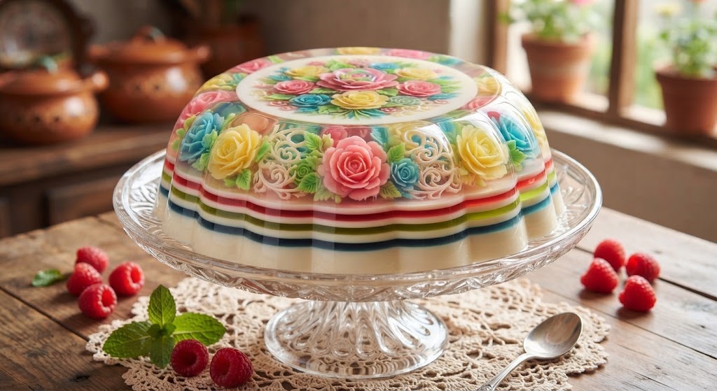 Yes. If you use a round cake-style mold, the finished dessert can be presented like a cake.