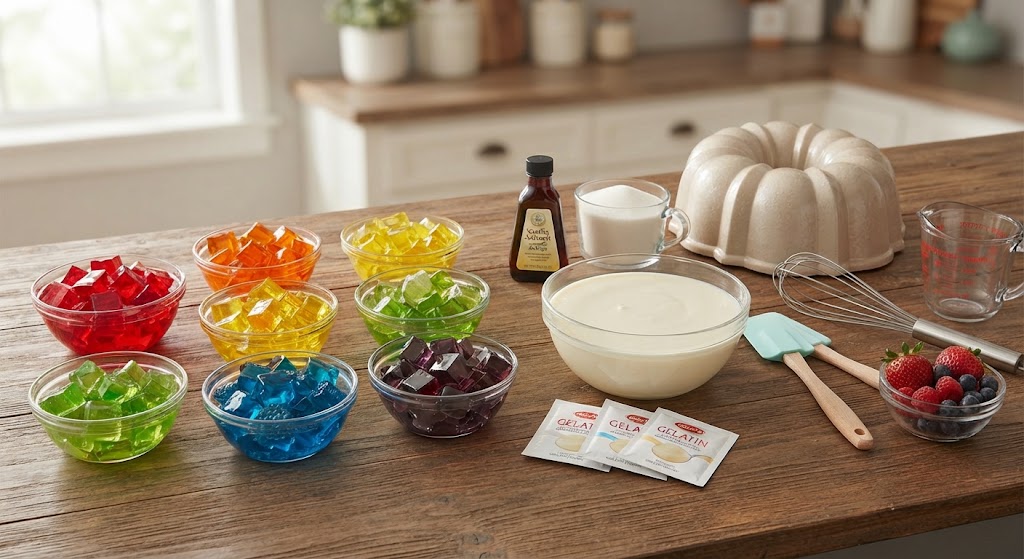 The ingredients are simple, but using good proportions is important for getting firm cubes and a creamy base.