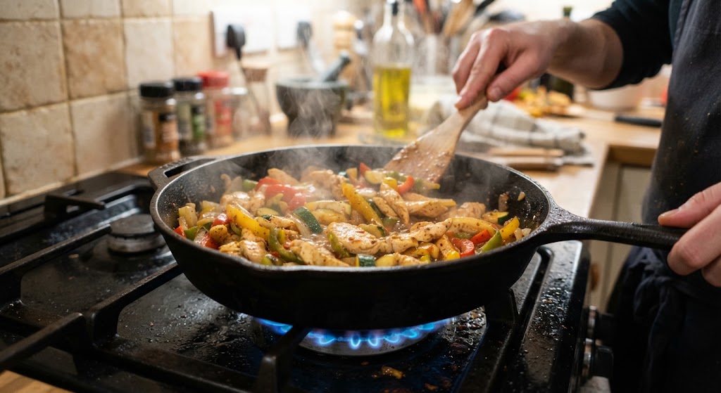 Make Sure the Skillet Is Hot