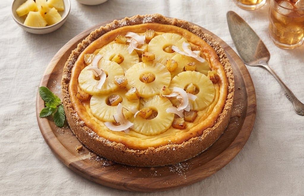 Pineapple Cream Cheese Pie CAKE IMAGE CREATE KAR DO BEAUTIFUL PIC