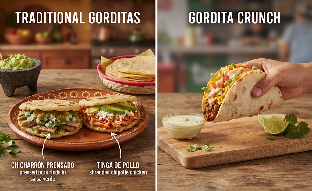 Traditional Gorditas vs. Gordita Crunch