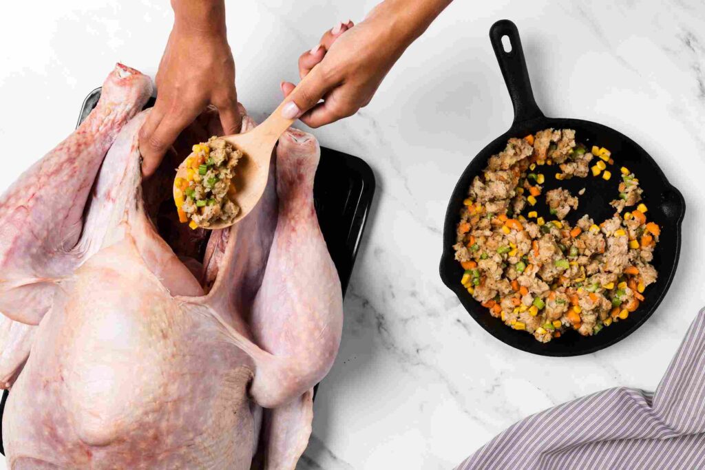 If you are starting with raw chicken, cook it until completely done.