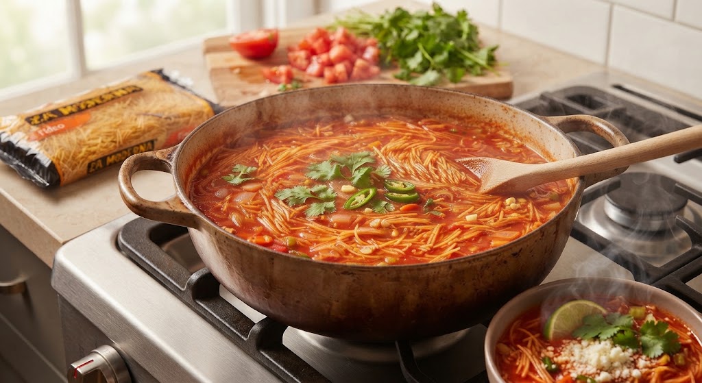Como Hacer Sopa de Fideo