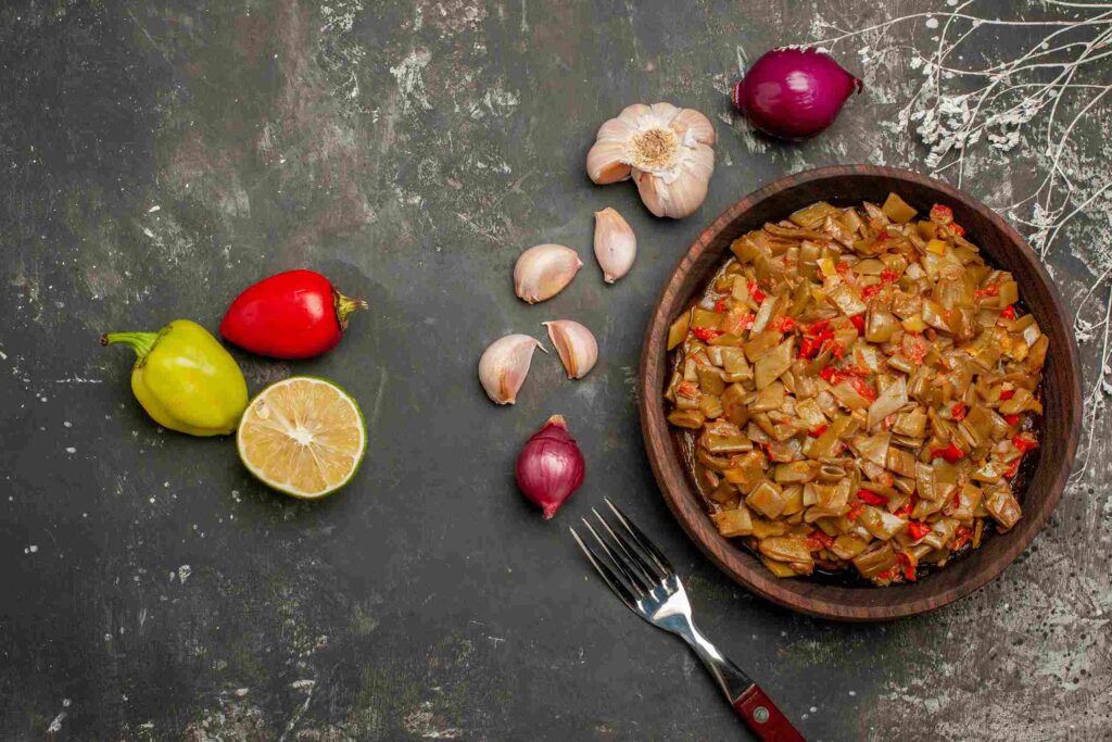 Sauté the Onion and Pepper