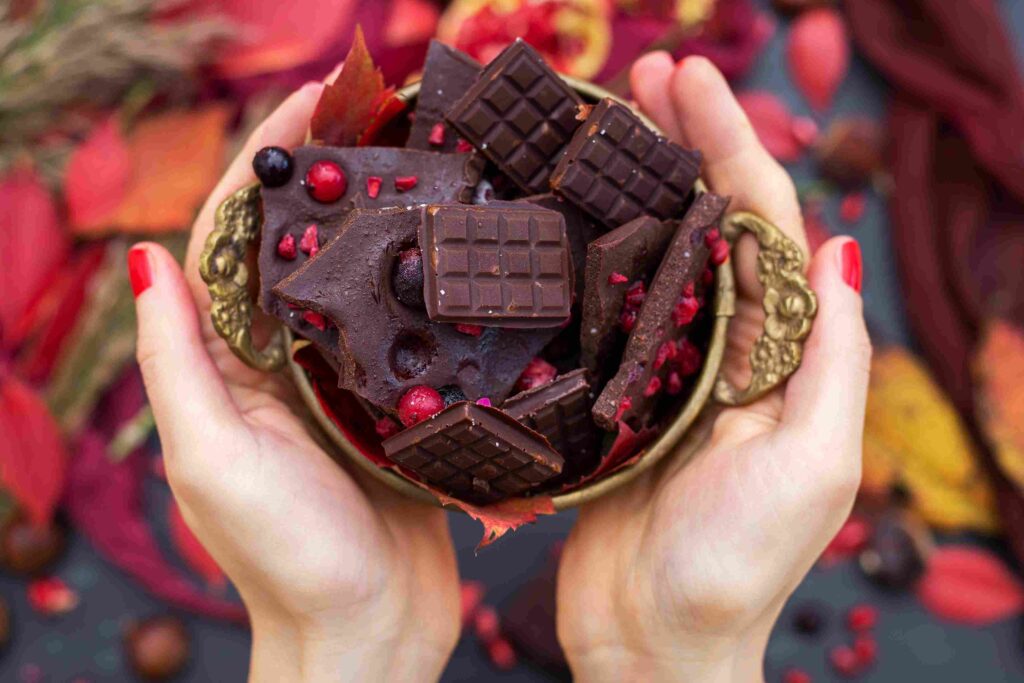 Break the Mexican chocolate into smaller pieces