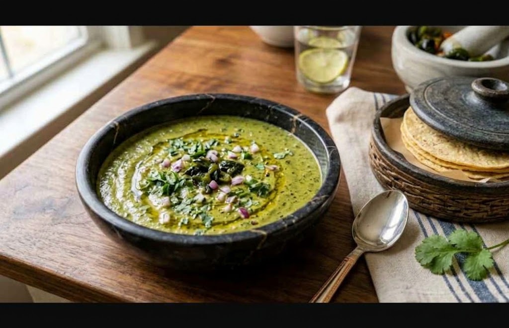 You do not need dairy to make a flavorful green sauce.