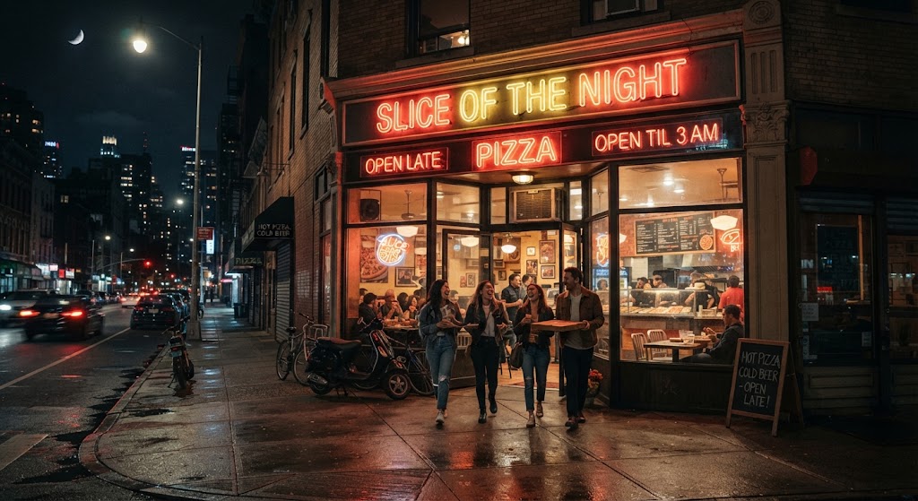 Finding Pizza Places Open Late